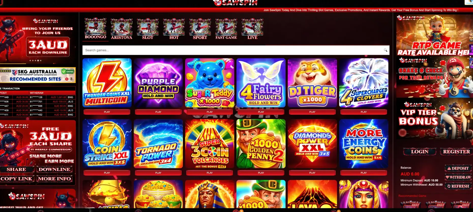 Sawspin Slots